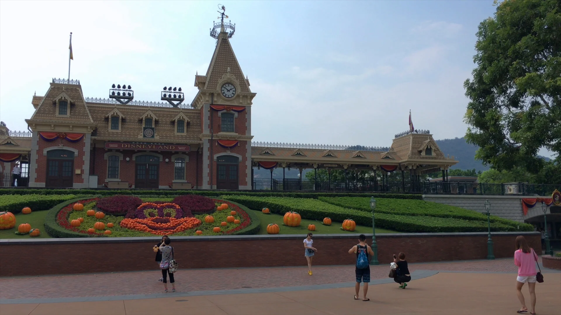 Hong Kong Disneyland Park Hd 4k Stock Footage 88980853