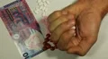 Hong Kong Dollar HKD, Counting Drugs and Money, Health Care, Colorful Pills HD Footage