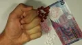 Hong Kong Dollar HKD, Counting Drugs and Money, Health Care, Colorful Pills HD Footage