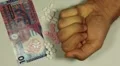 Hong Kong Dollar HKD, Counting Drugs and Money, Health Care, Colorful Pills HD Footage