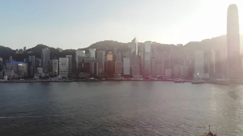 Hong Kong with a drone Stock Footage 98476727