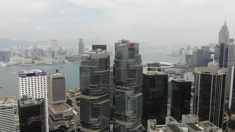 Hong Kong with a drone Stock Footage 98510652