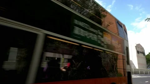 Hong Kong Ebenezer School for Visually Impaired with Traffic Outside Stock Footage 228682693