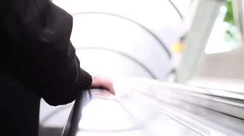 Hong Kong escalator Stock Footage 5270814