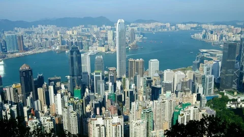 Hong Kong famous view Stock Footage 81693053