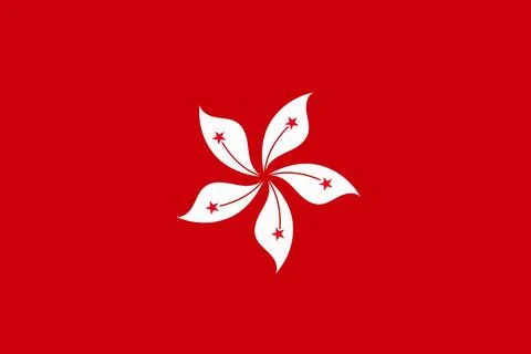 Hong Kong flag pattern background. Realistic national flag design. Abstract.. Stock Illustration
