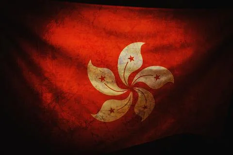 Hong Kong flag Stock Photos