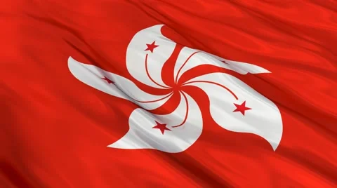 HONG KONG flag Seamless  Video stock 48644192