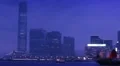 Hong Kong Harbour at dusk HD Footage