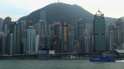 Hong Kong Harbour Stock Footage 47153401