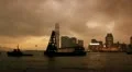 Hong Kong Harbour at sunset II HD Footage