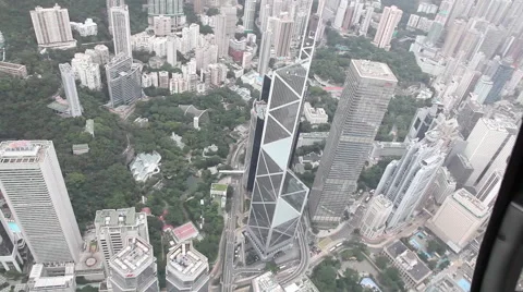 HONG KONG HELICOPTER BITES Stock Footage 47993625
