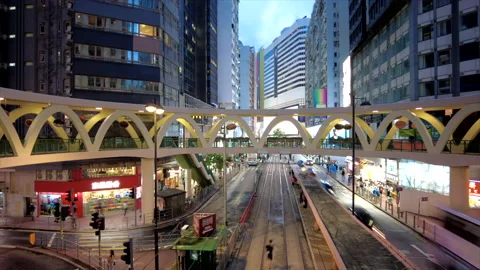 Hong kong hyperlapse Stock Footage 197461349