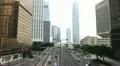 Hong Kong Island Skyline, Admiralty District, Tram, Car Traffic Bus, Commuters HD Footage