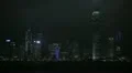 Hong Kong Island Skyline by night, Victoria Harbour, Kowloon, Ship, time lapse HD Footage
