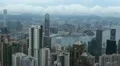 Hong Kong Island Skyline, Victoria Harbour, Aerial View of Kowloon Peninsula HD Footage