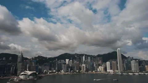 Hong Kong from Kowloon Stock Footage