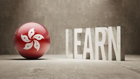 Hong Kong. Learn Concept. Stock Illustration