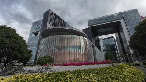 Hong Kong Legislative Council Complex. Stock Footage 306856859