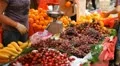 Hong Kong Market Street, Meat, Fruits, Clothes, Fish, Vegetables, Chinese HD Footage