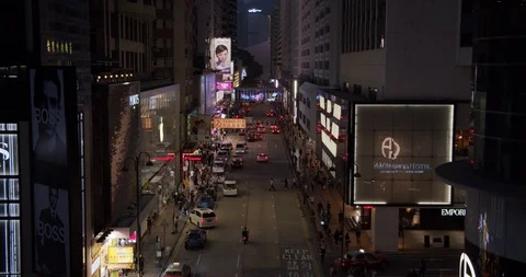 Hong Kong at night 库存影片 99720757