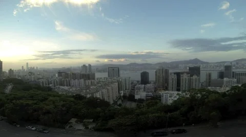 Hong Kong North Point City View Stock Footage