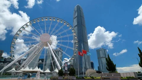 The Hong Kong Observation Wheel Stock Footage