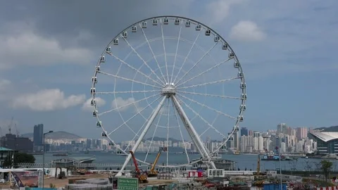 Hong Kong Observation Wheel Stock Footage 203772034