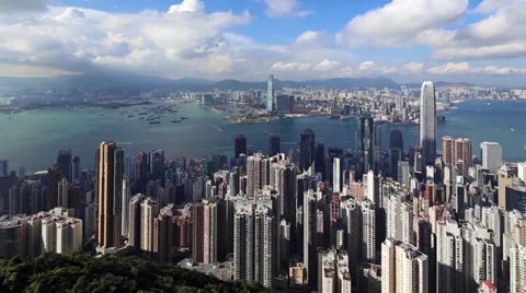 Hong Kong Panorama Stock Footage 38835522
