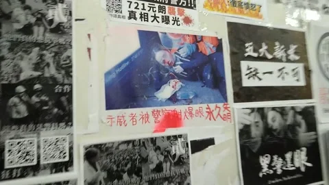 Hong Kong protest 2019 Stock Footage 219319490