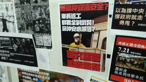 Hong Kong protest 2019 Stock Footage 219319492