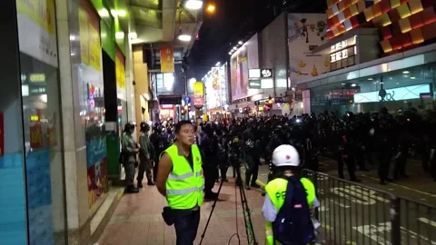 Hong Kong protest 2019 Stock Footage 219325592