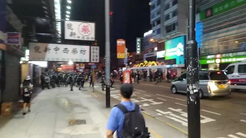 Hong Kong protest 2019 Stock Footage 219325595