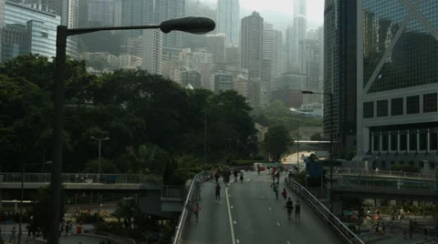 Hong Kong Protests Stock Footage 42891620