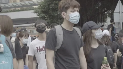 Hong Kong Protests Stock Footage 140629152