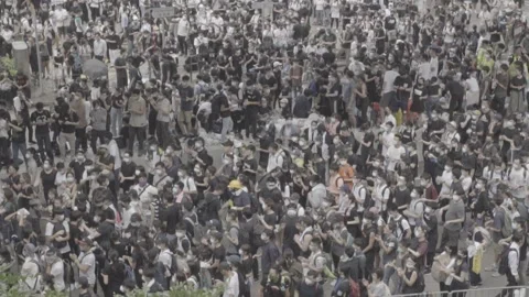 Hong Kong Protests Stock Footage 140629215