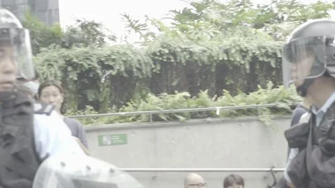 Hong Kong Protests Stock Footage 140629233