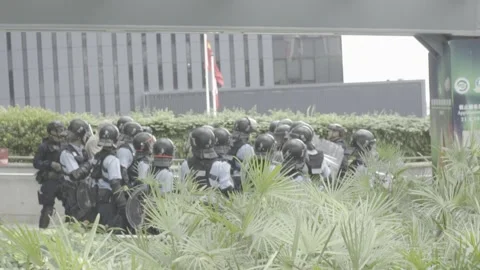 Hong Kong Protests Stock Footage 140629243