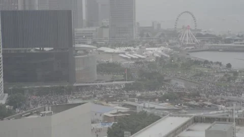 Hong Kong Protests Stock Footage 140629732