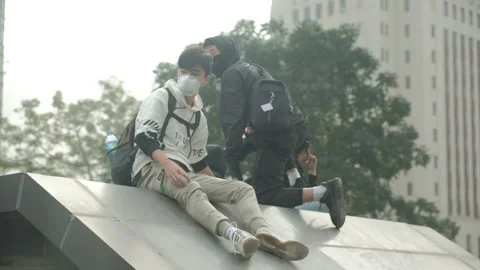 Hong kong protests 스톡 동영상 149362588