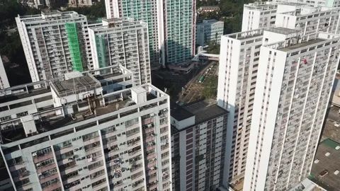 Hong Kong roofs Stock Footage 299949016