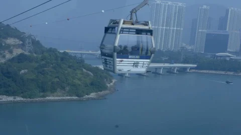 Hong Kong Ropeway Video stock 106278850