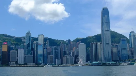 Hong Kong Skyline Stock Footage 79054302