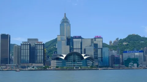 Hong Kong Skyline Stock Footage 79054338