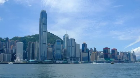 Hong Kong Skyline Stock Footage 79054358