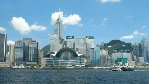 Hong Kong Skyline Stock Footage 99489162