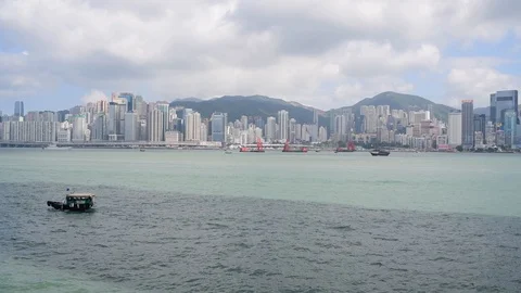 Hong Kong Skyline Stock Footage 113178334