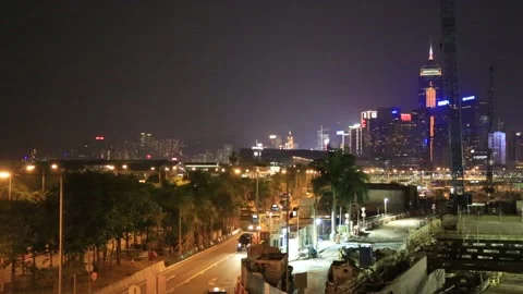 Hong Kong Skyline Video stock 203761404