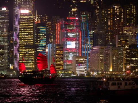 Hong Kong Skyline 스톡 사진
