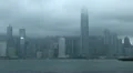 Hong Kong Skyline, Victoria Harbour, Mansoon, Ship, Skyscrapers Rainy time lapse HD Footage